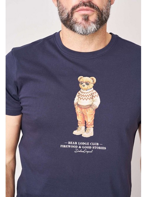 Camiseta M/C Deeluxe CosyBear Night Blue Camiseta M/C Deeluxe CosyBear Night Blue