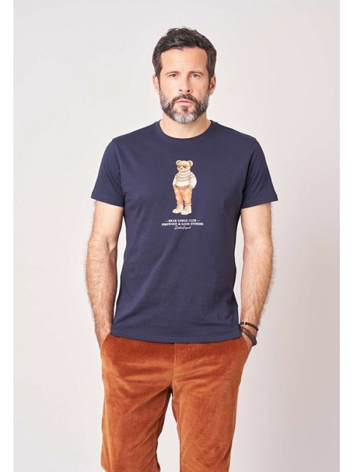 Camiseta M/C Deeluxe CosyBear Night Blue Camiseta M/C Deeluxe CosyBear Night Blue