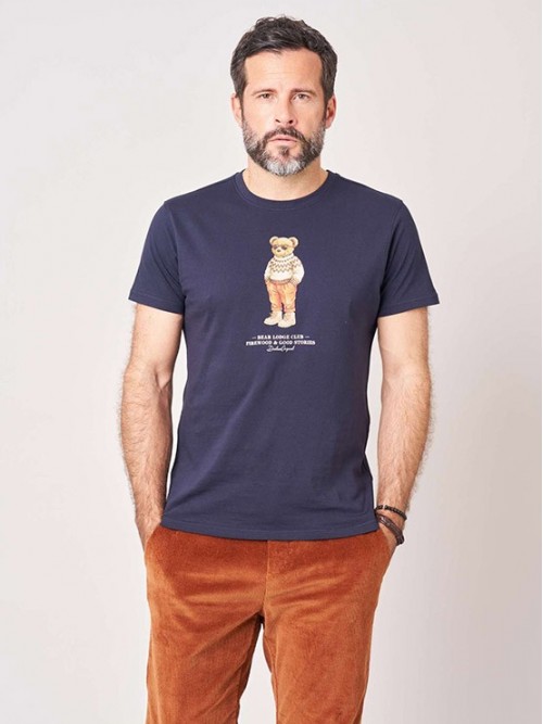 Camiseta M/C Deeluxe CosyBear Night Blue