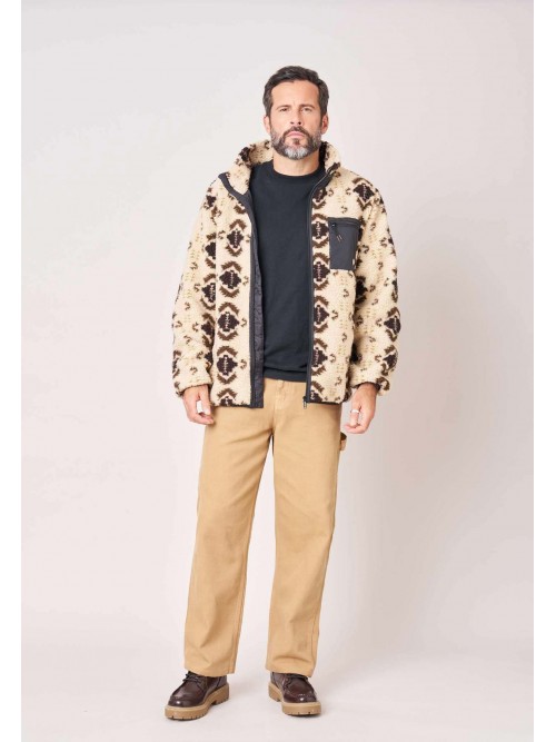 Chaqueta Deeluxe Sherpa NorthFolk Beige