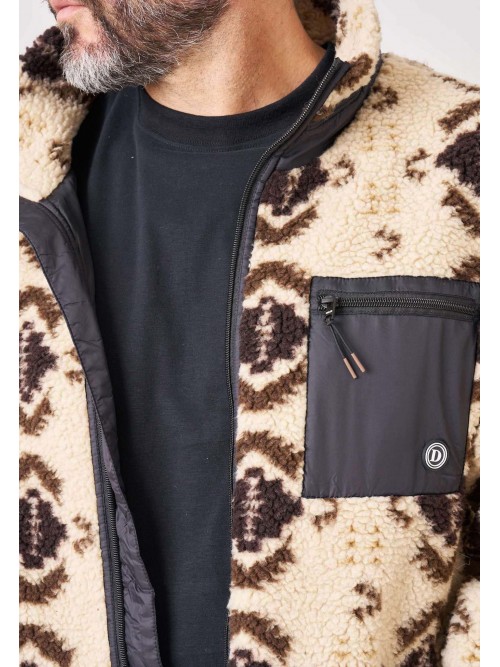 Chaqueta Deeluxe Sherpa NorthFolk Beige