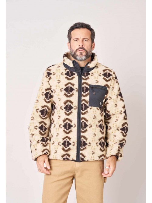 Chaqueta Deeluxe Sherpa NorthFolk Beige
