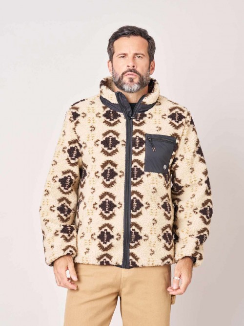Chaqueta Deeluxe Sherpa NorthFolk Beige
