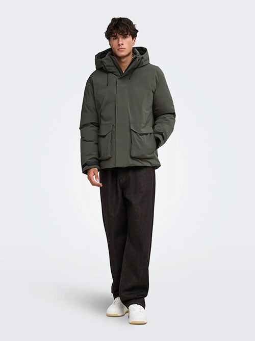 Parka Only and Sons OnsNate Technical OTW Beluga