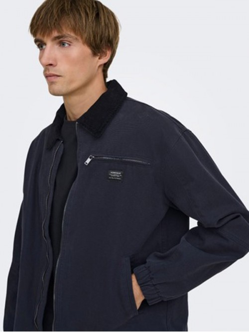 Cazadora Only and Sons OnsRobert OTW Dark Navy Cazadora Only and Sons OnsRobert OTW Dark Navy