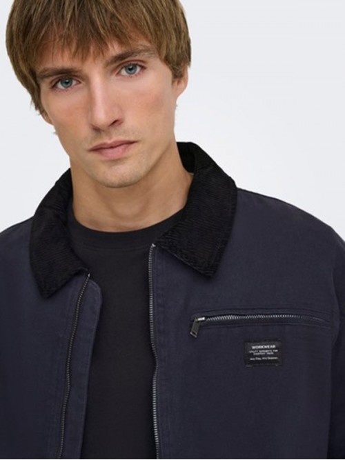 Cazadora Only and Sons OnsRobert OTW Dark Navy Cazadora Only and Sons OnsRobert OTW Dark Navy