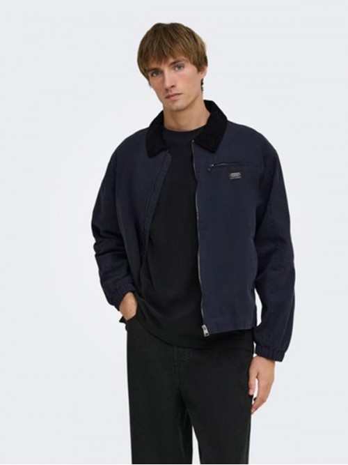 Cazadora Only and Sons OnsRobert OTW Dark Navy Cazadora Only and Sons OnsRobert OTW Dark Navy