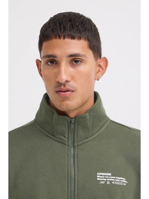 Sudadera Blend Half Zip Kenji Verde