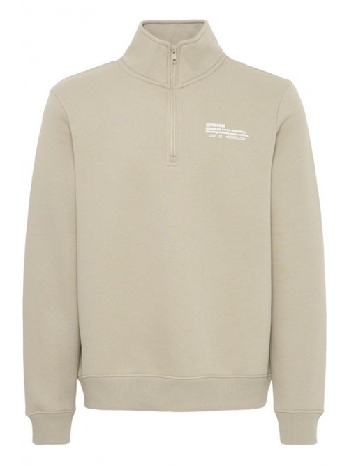 Sudadera Blend Half Zip Kenji Beige