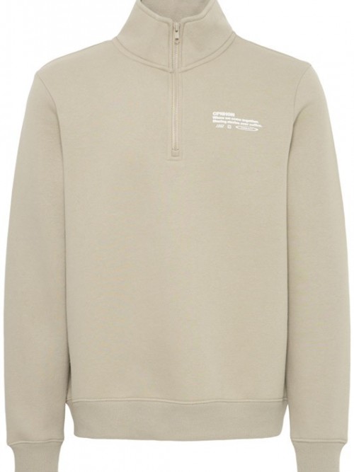 Sudadera Blend Half Zip Kenji Beige
