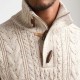 Jersey Cuello alto Petrol Industries KWC211 Antique White Melee