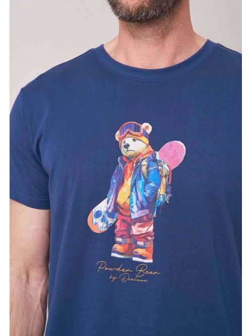 Camiseta M/C Deeluxe Snowbear Navy