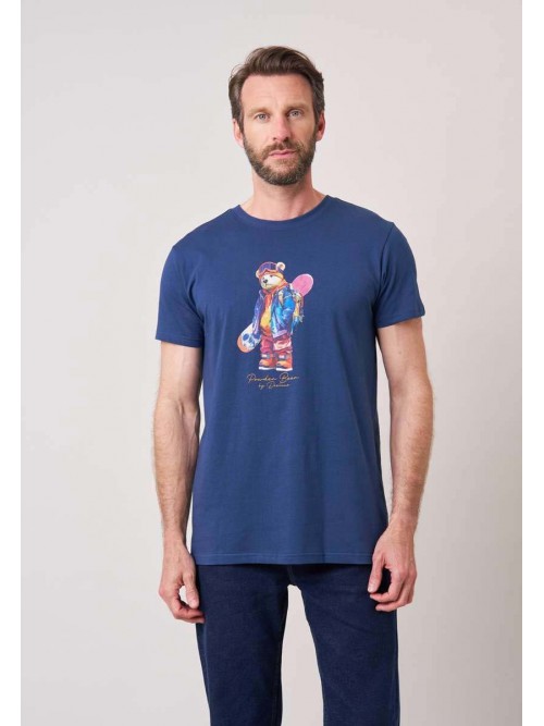 Camiseta M/C Deeluxe Snowbear Navy