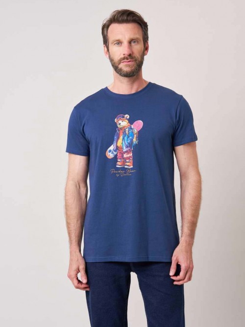 Camiseta M/C Deeluxe Snowbear Navy